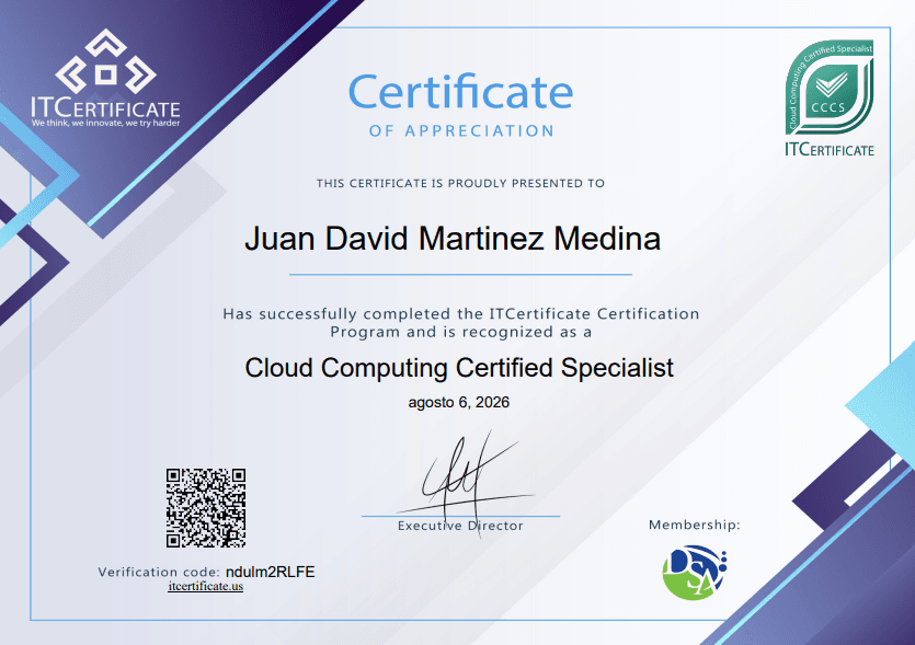 Cloud Computing Certified Specialist